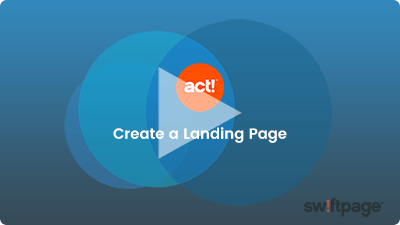 create a landing page