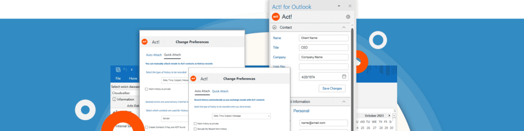 Noch produktiver arbeiten mit Act! Premium v25.2: Die Act! Sidebar für Outlook ist da